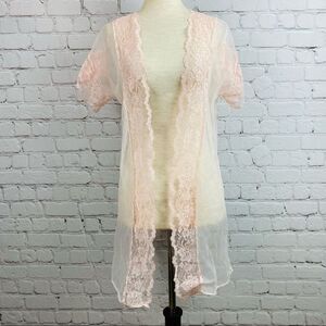 VTG 60s Stardust Sheer Peignoir Robe Cover Up